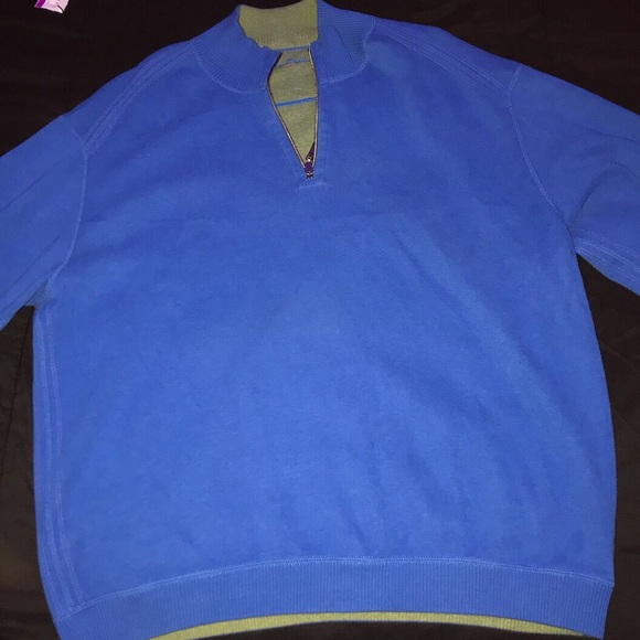 Tommy Bahama Quarter Zip Sweater - Picture 3 of 4